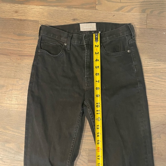 Everlane High Rise Kick Crop Black Jeans - Picture 7 of 8